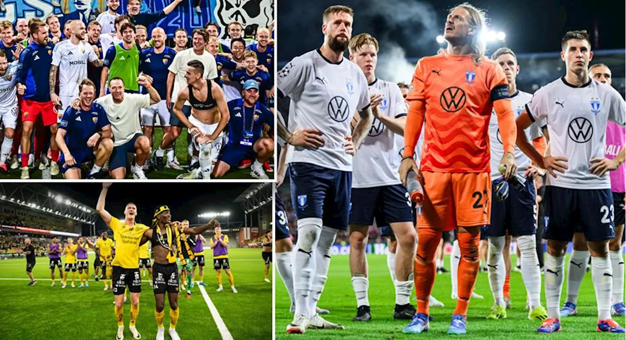 Europa-spelschemat satt för MFF, Dif och Elfsborg