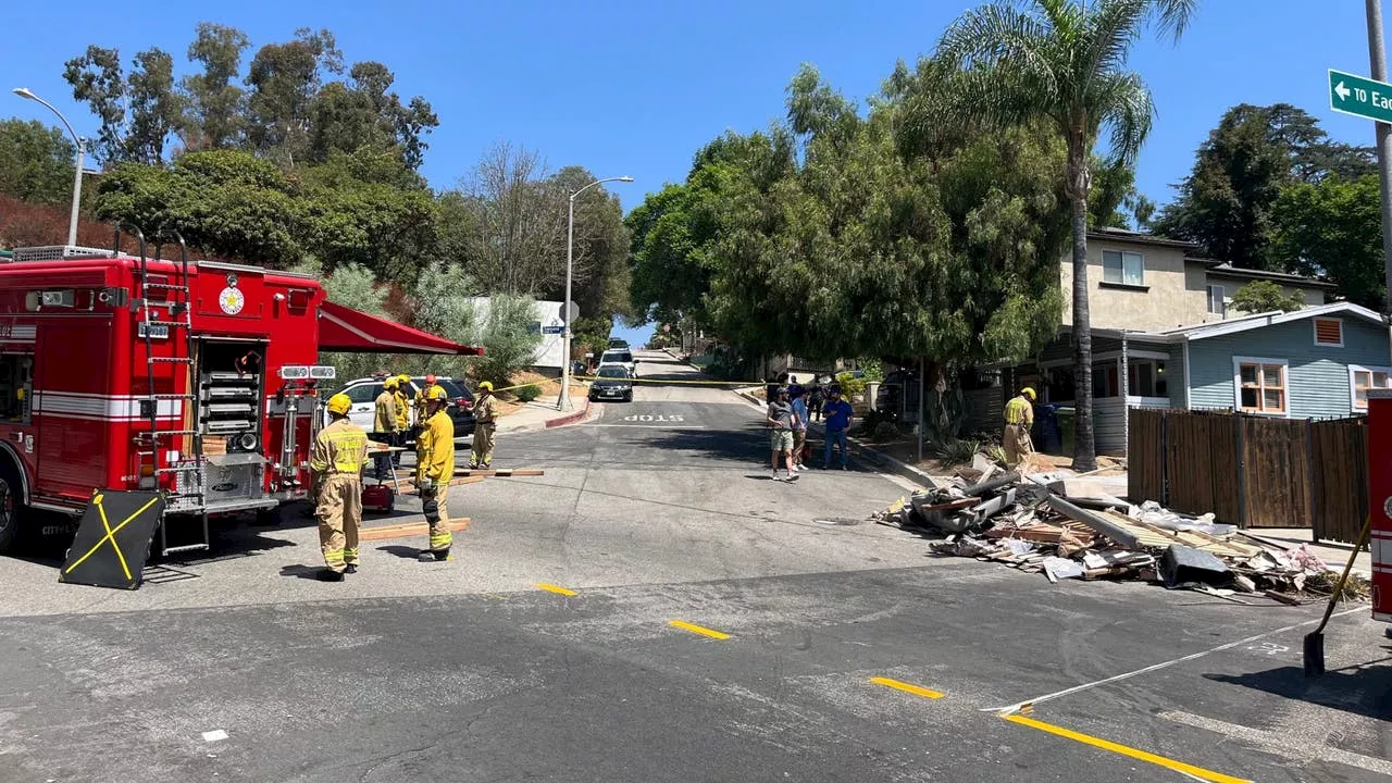 Car crashes into Eagle Rock home, hitting 5-year-old, mother