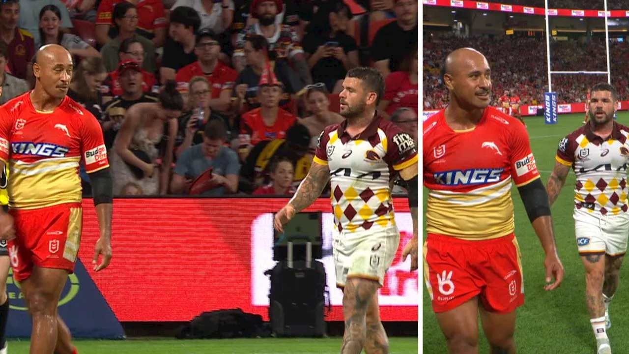 ‘Look at this’: Reynolds and Kaufusi’s sideline spray after controversial sin bin stuns