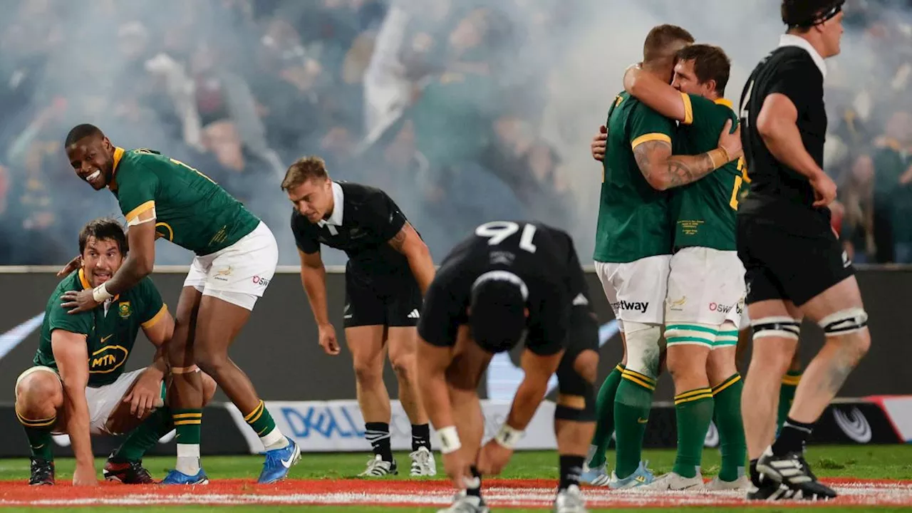 Championship: Springboks infiniti, All Blacks rimontati e battuti 31-27