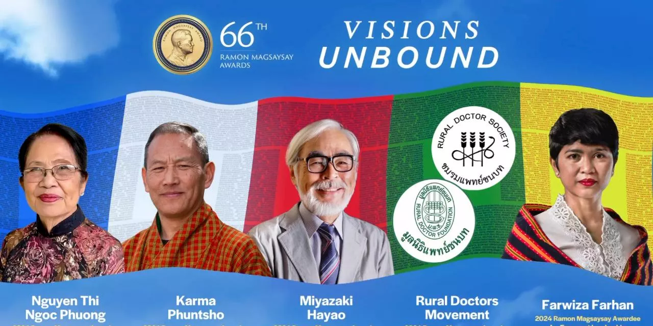 Hayao Miyazaki, doctors, educators, environmentalists among Ramon Magsaysay Awardees 2024