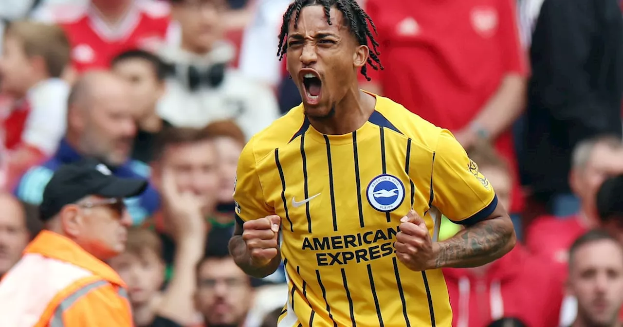 Brighton end 10-man Arsenal’s winning start with 1-1 draw