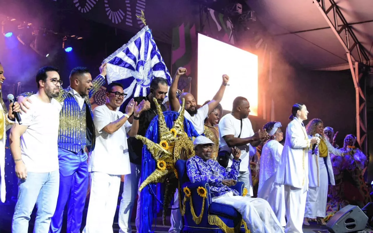 Tema do enredo da Portela, Milton Nascimento é ovacionado durante evento na Cidade do Samba