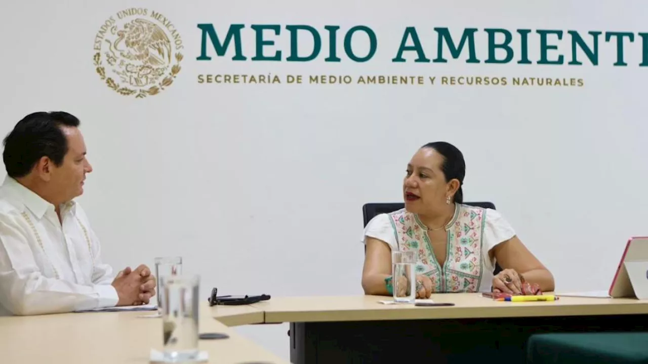 Díaz Mena y María Luisa Albores se reúnen para abordar el futuro ambiental de Yucatán