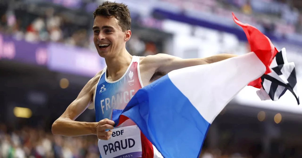 Jeux paralympiques : après une dernière ligne droite folle, Antoine Praud décroche le bronze sur 1.500 m