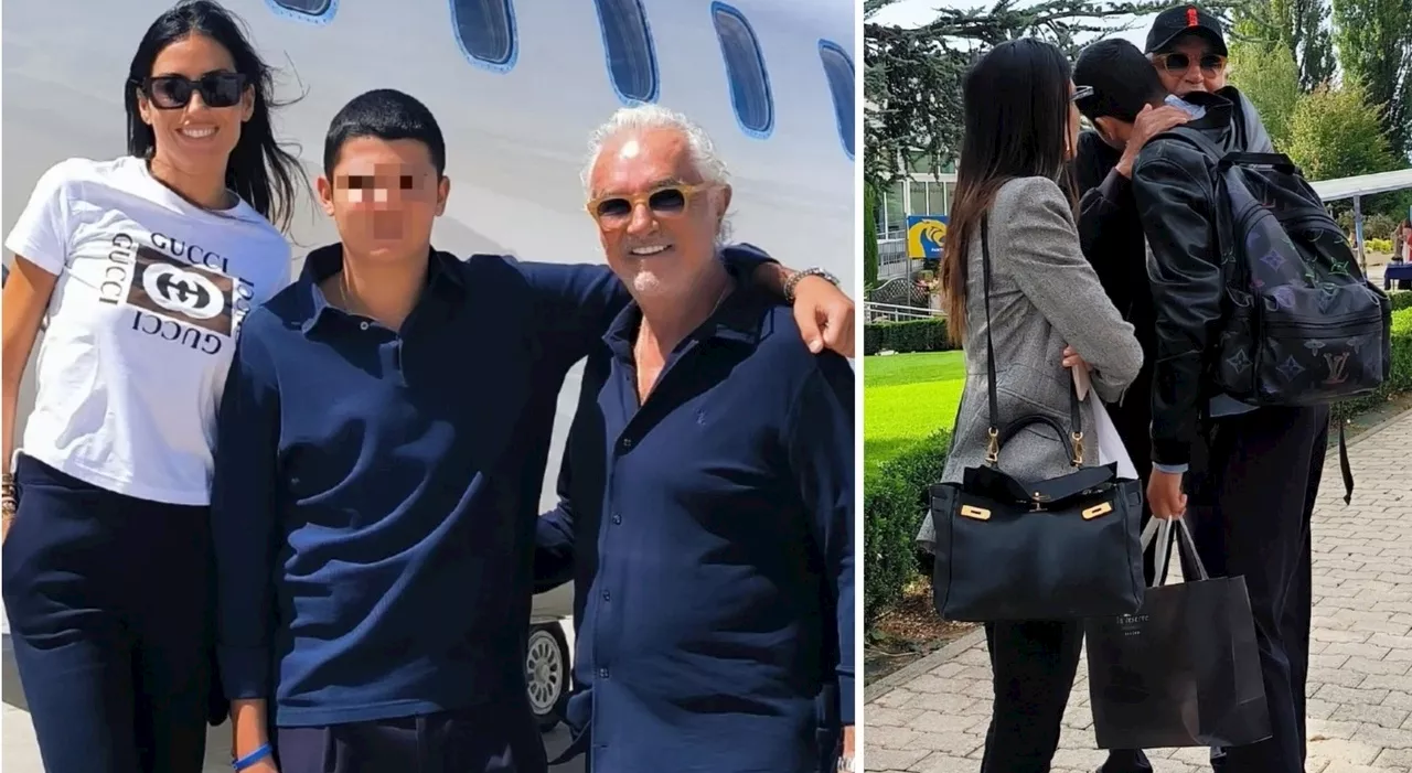 Elisabetta Gregoraci e Flavio Briatore accompagnano Nathan Falco al collegio svizzero (con la retta da capogir