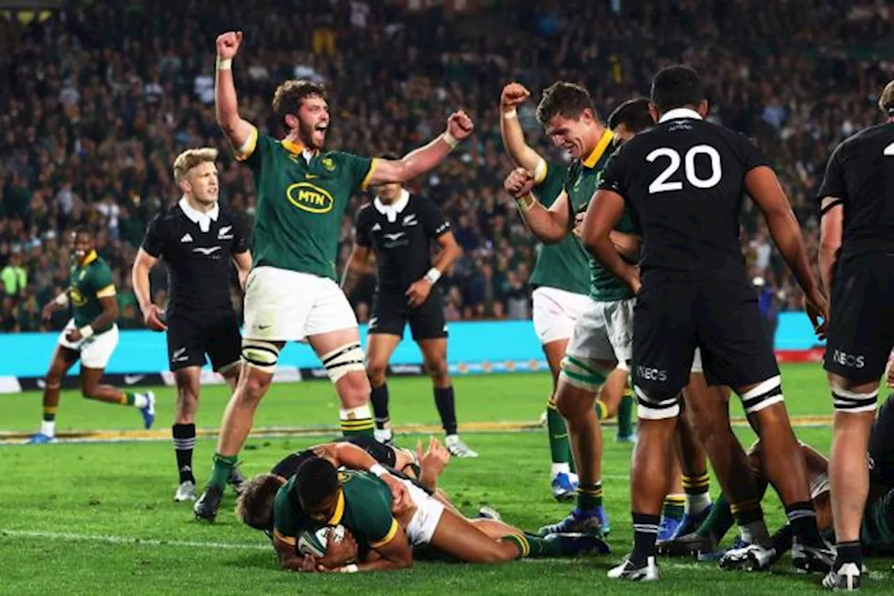 Les Springboks s'imposent en fin de match face aux All Blacks dans le Rugby Championship