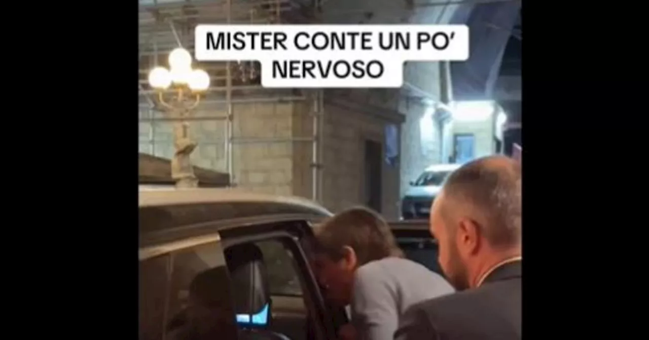 Antonio Conte, il video che lo imbarazza: &#034;Non è giornata eh!&#034;, un caso a Napoli