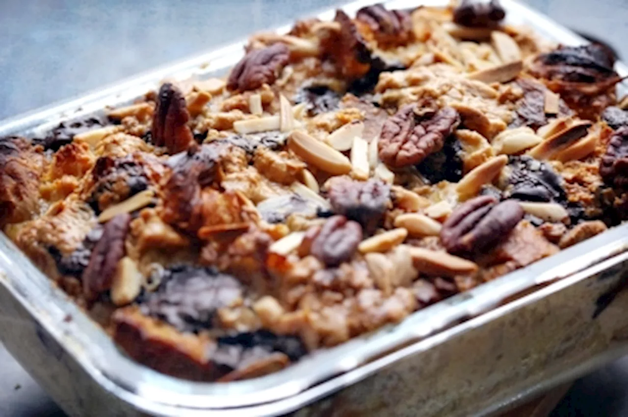 Try this ultimate bread pudding made with sourdough, focaccia and croissants!