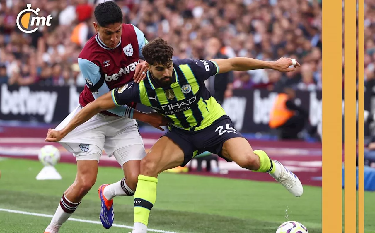 Con un hat-trick de Haaland, el City derrotó al West Ham; Edson Álvarez fue titular