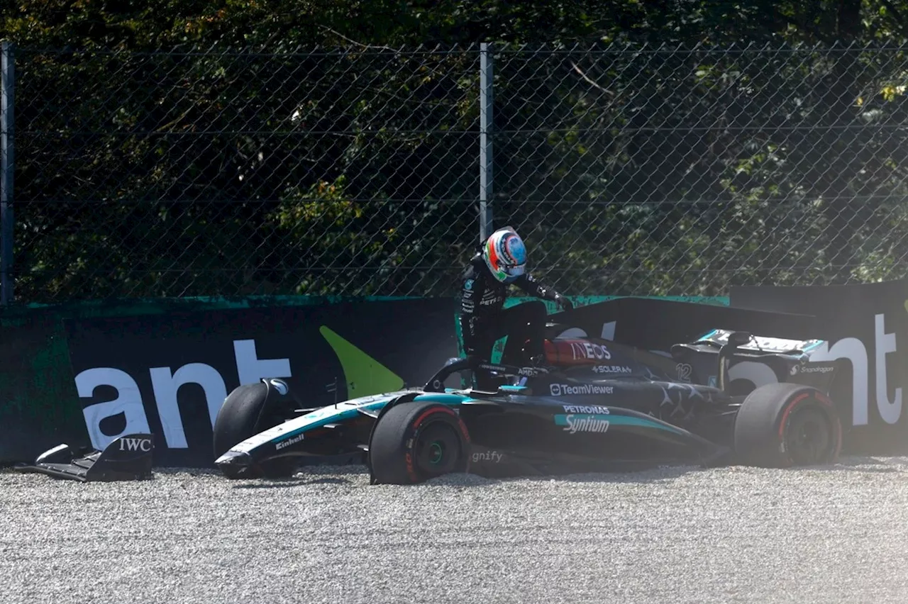 Russell: Antonelli's FP1 crash 'put me on the back foot' for Monza qualifying