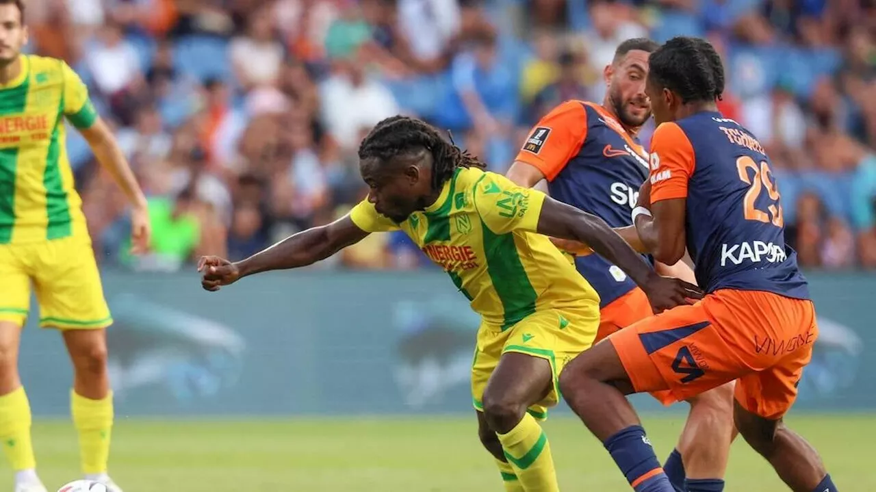 Le FC Nantes s’impose à Montpellier et prend provisoirement la tête du championnat