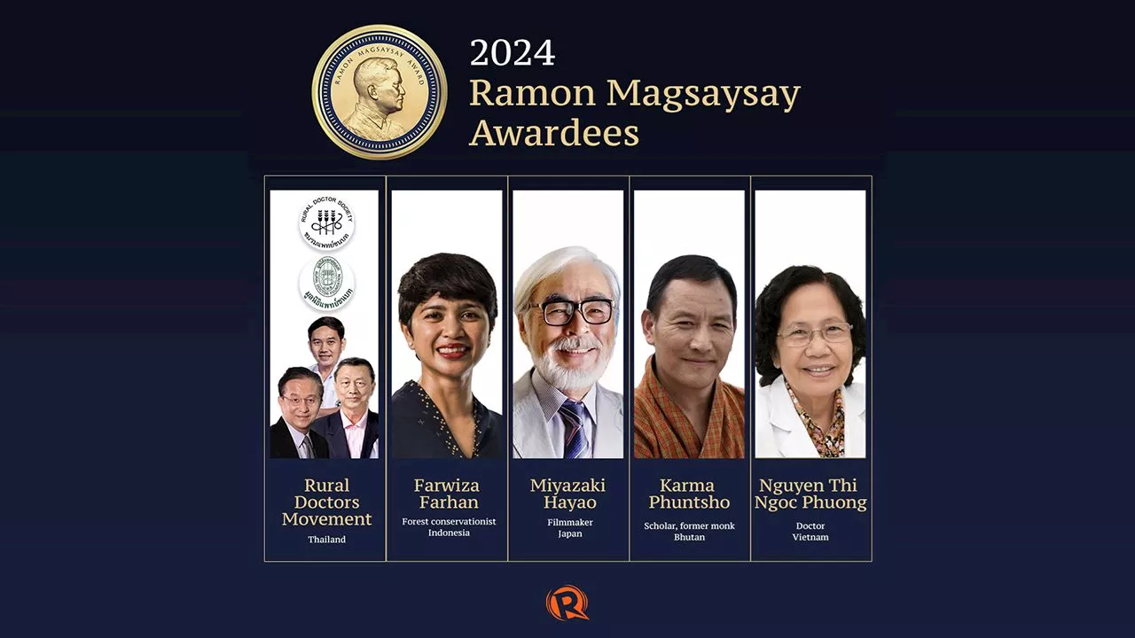 Studio Ghibli founder Miyazaki Hayao among 2024 Ramon Magsaysay awardees