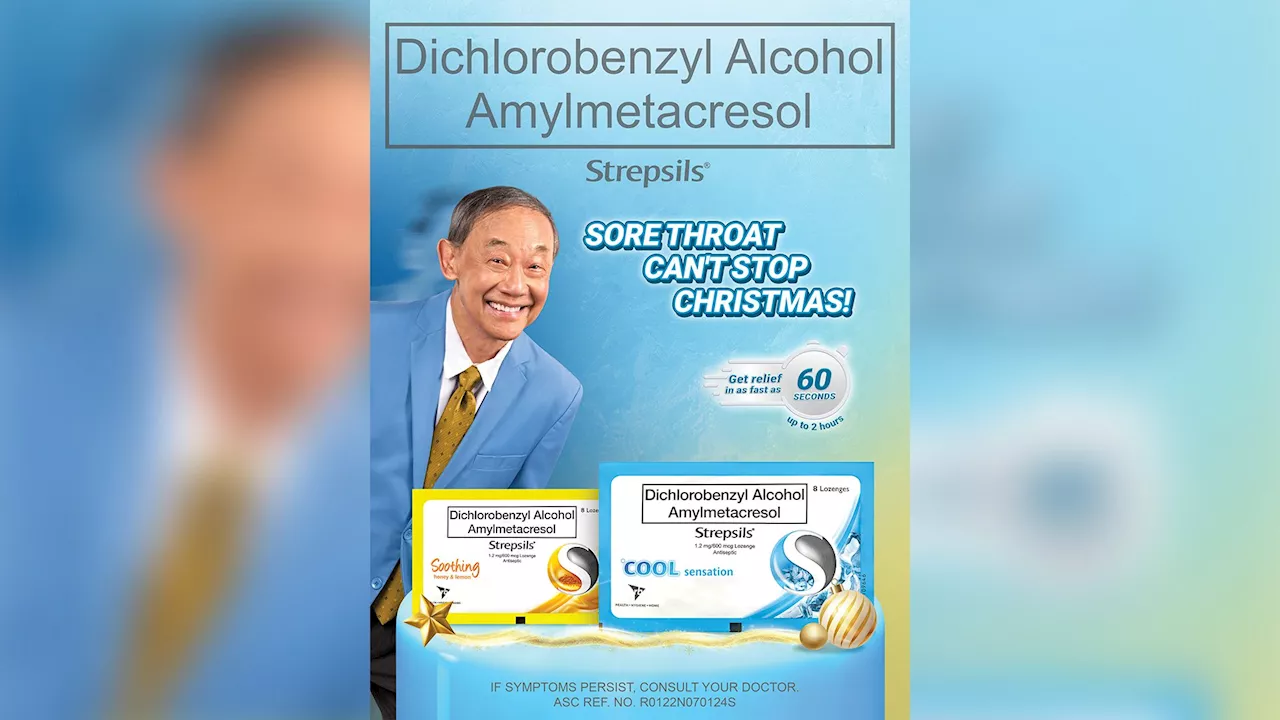 Tuloy ang pasko! Dichlorobenzyl Alcohol Amylmetacresol (Strepsils) saves the holiday cheer with Jose Mari Chan