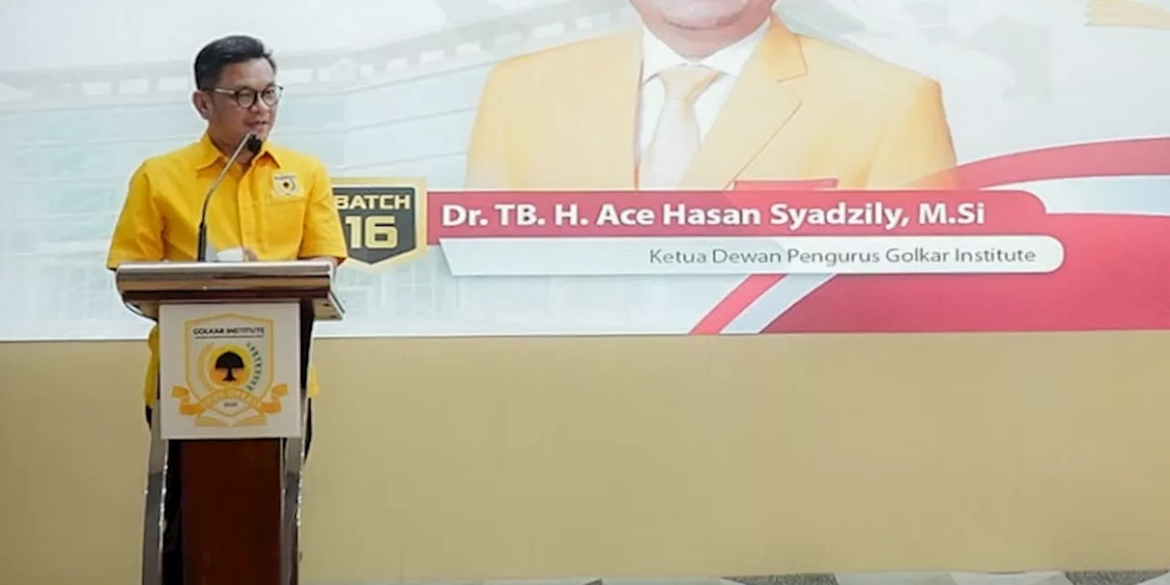 Ace Hasan: Golkar Institute Menjaga Agar Politik Tetap Waras