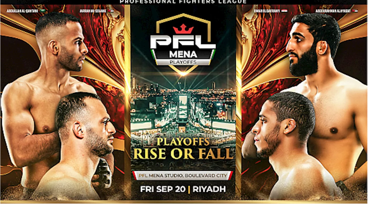 PFL MENA Semifinals Set for Sept. 20 with One New Lightweight Pairing