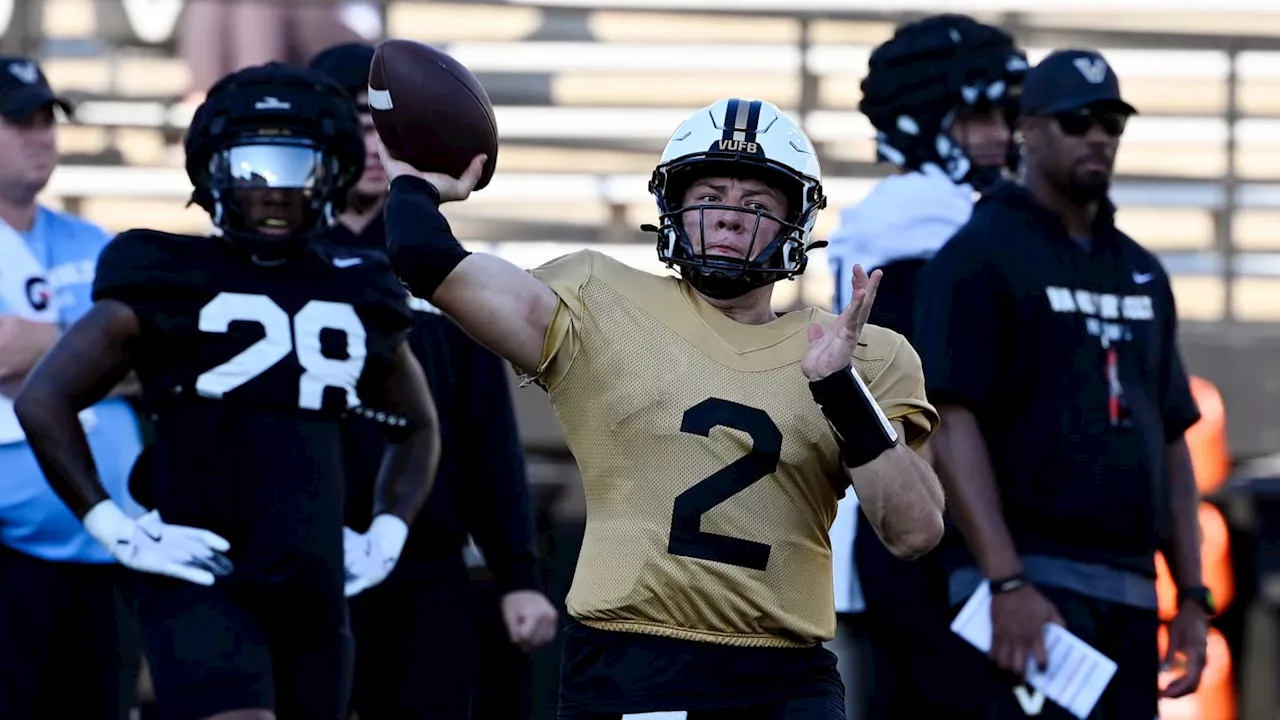 Virginia Tech vs Vanderbilt: Commodores Name Their Starting Quarterback Ahead of Today's Matchup