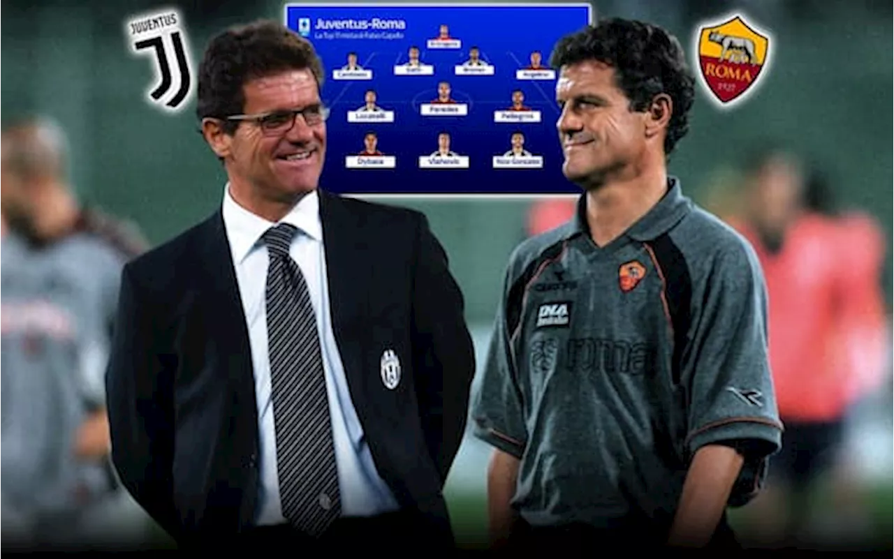 Juventus-Roma, la top 11 incrociata di Fabio Capello