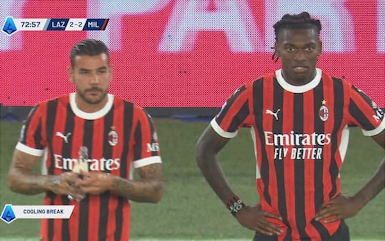 Leao e Theo Hernandez lontani al cooling break di Lazio-Milan, Fonseca: 'Nessun problema'