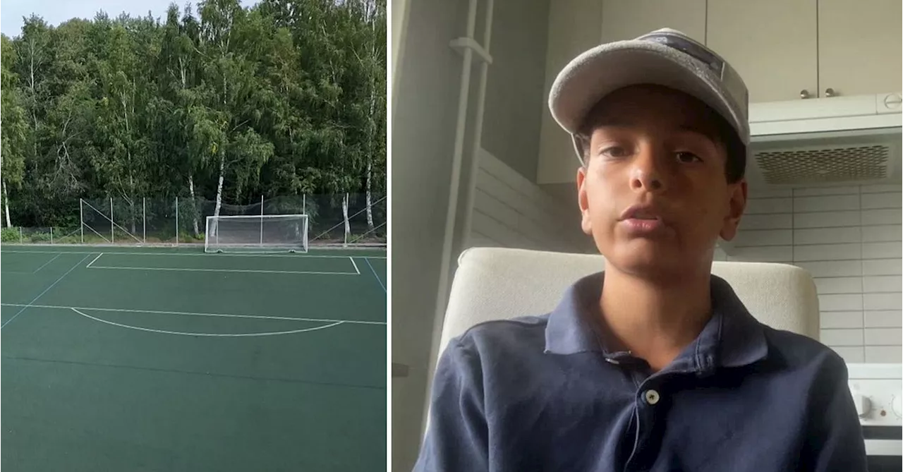 Léon, 13, om blixtarna på fotbollsplanen: ”Jag har aldrig varit så rädd i mitt liv”