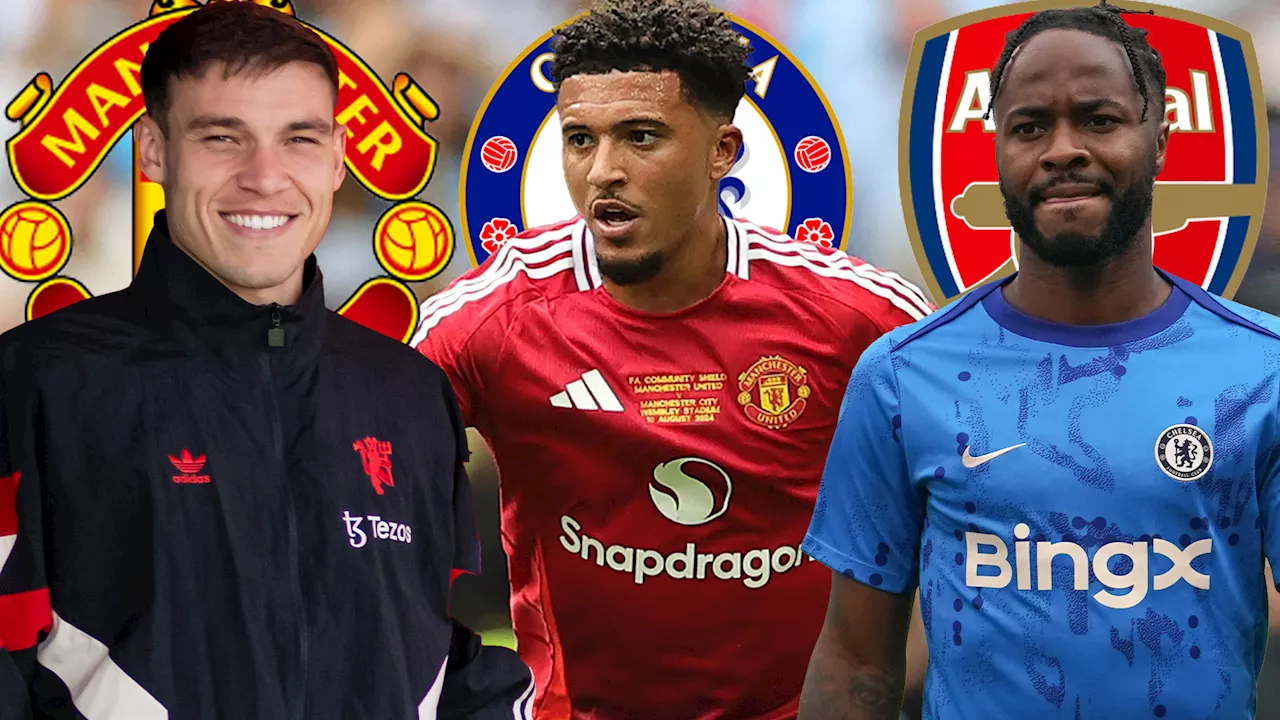 Arsenal, Chelsea and Manchester United all deadline day winners as Jadon Sancho and Raheem Sterling...