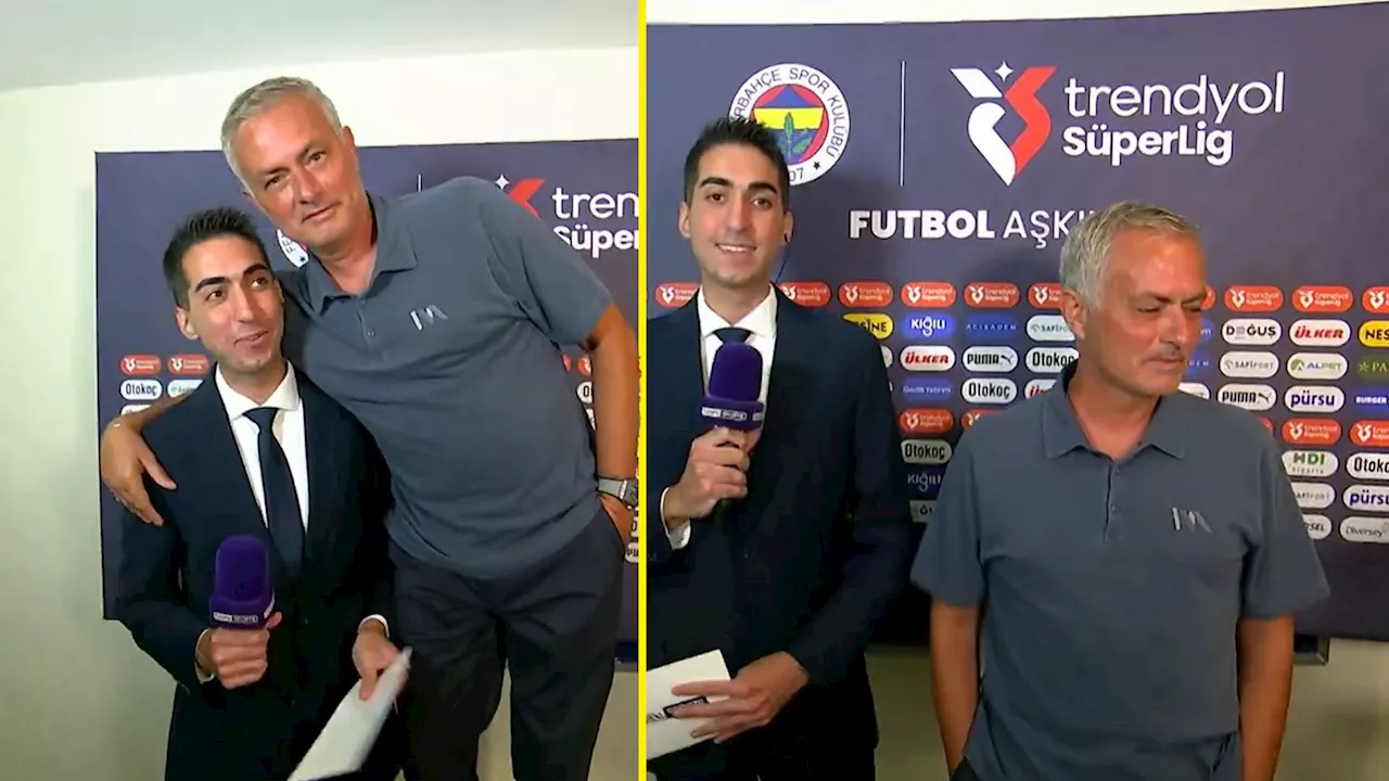 – Fenerbahce boss Jose Mourinho leaves fans in stitches with hilarious pre-match antic...