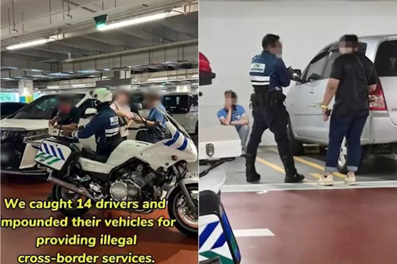 14 caught for giving illegal rides between Singapore and Malaysia