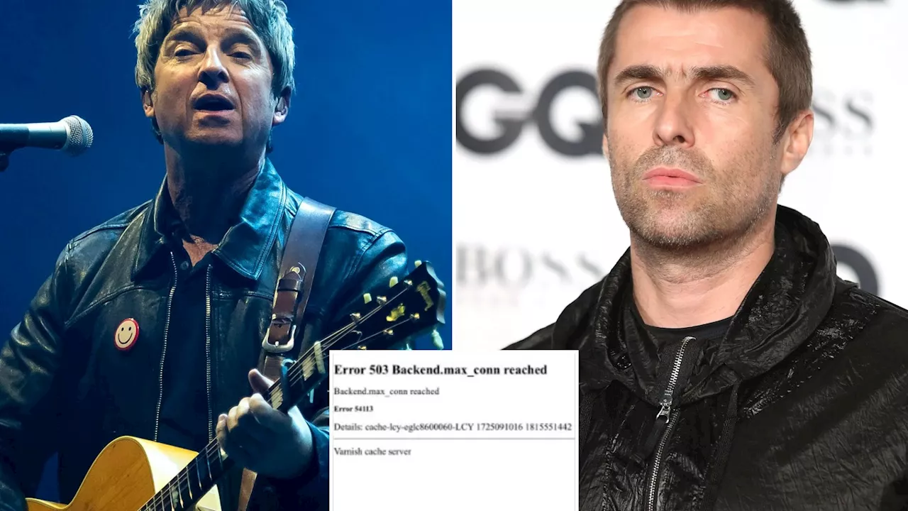 Hundreds of Oasis fans left heartbroken after ticket sites time out at checkout in booking ‘bloodbath’...