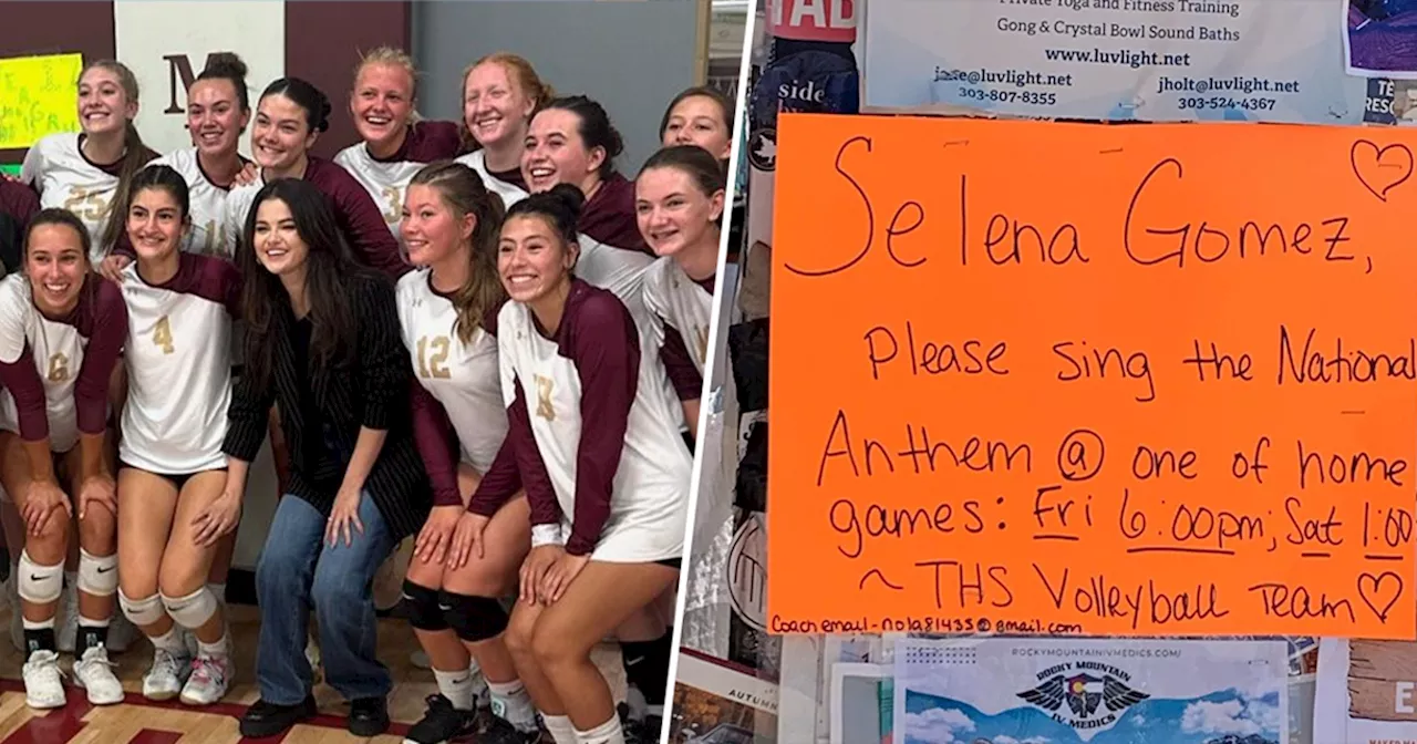 Selena Gomez Surprises Telluride High School Volleyball Team