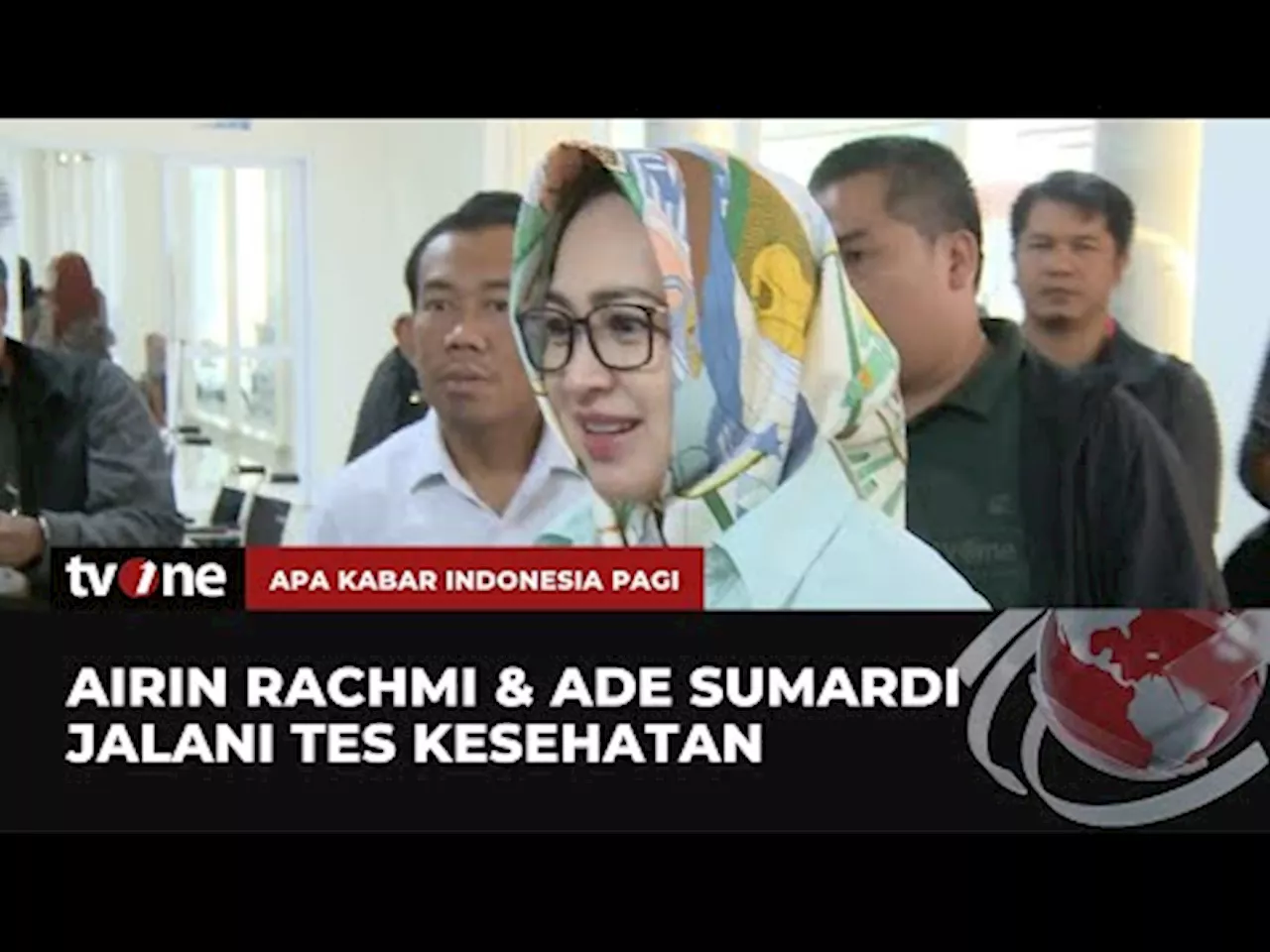 Airin Rachmi dan Ade Sumardi Jalani Tes Kesehatan di RSUD Banten