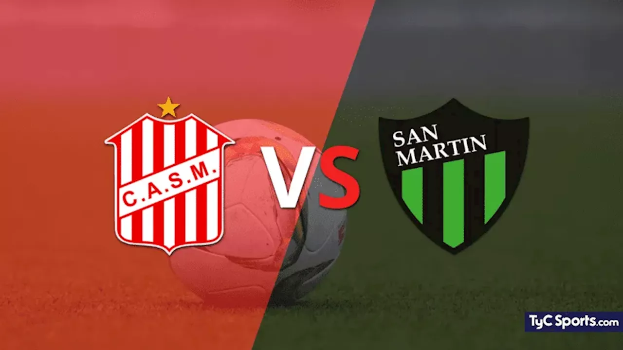 San Martín (T) vs. San Martín (SJ) en vivo: cómo verlo, horario y TV