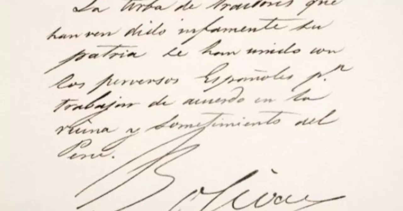 Subastados varios documentos de Simón Bolívar y Francisco de Paula Santander