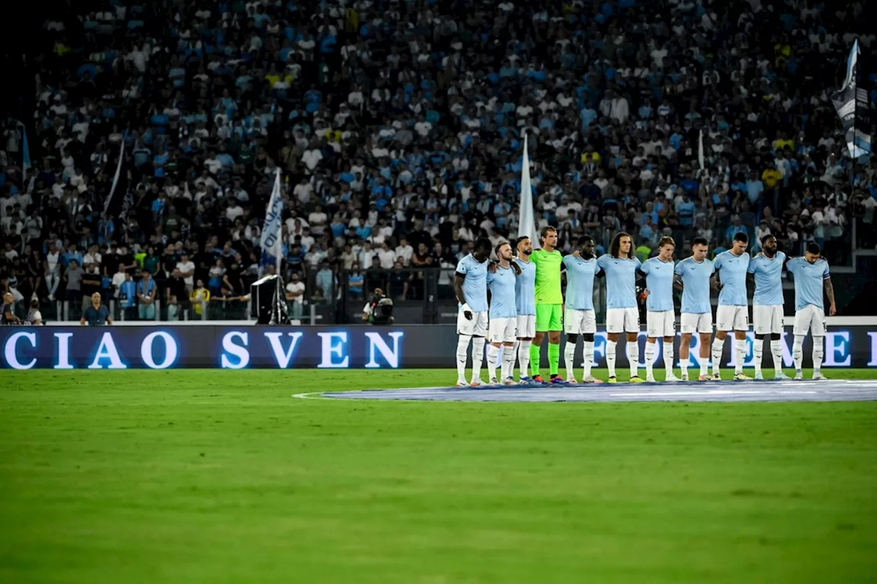 Lazio speelt na indrukwekkend eerbetoon aan Eriksson gelijk tegen Milan