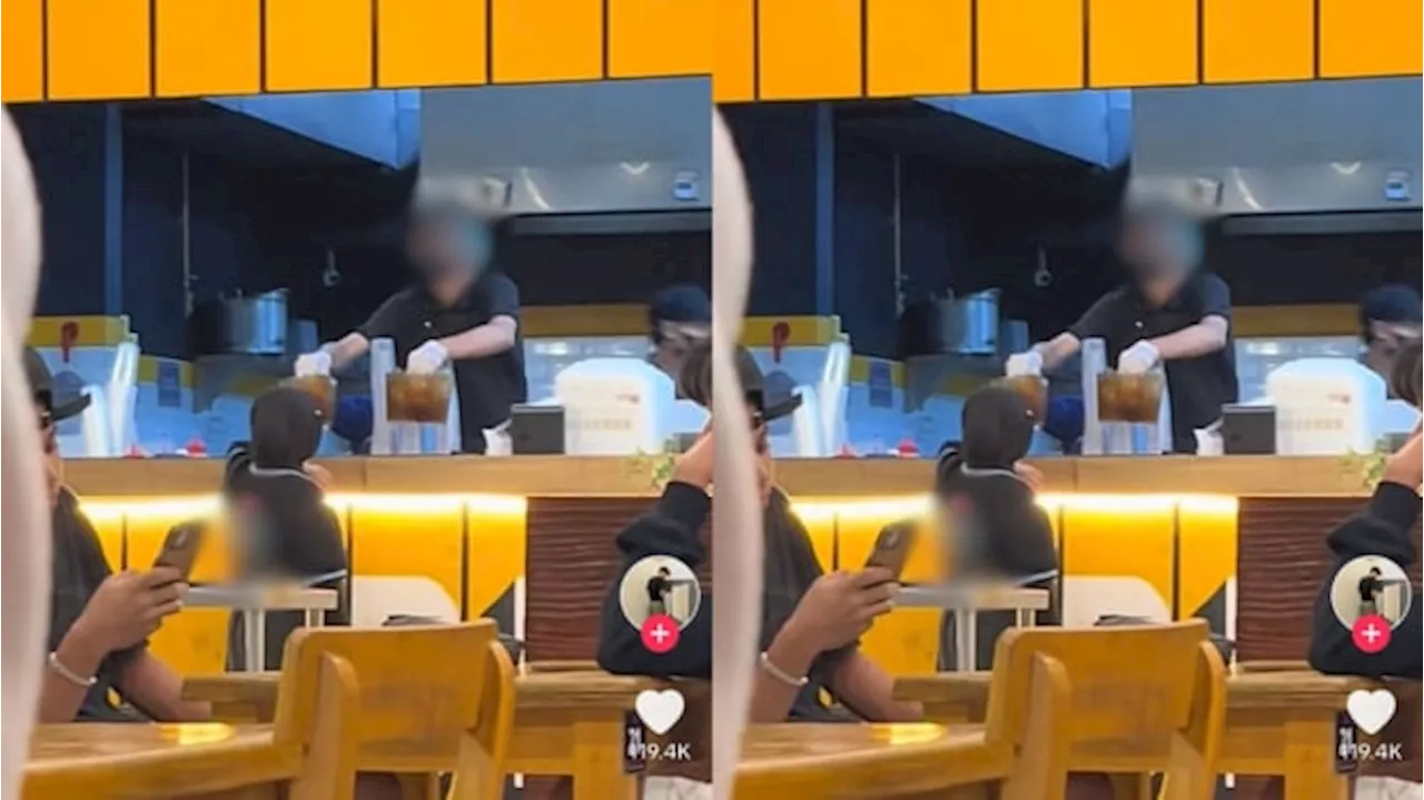 Viral di TikTok, Pelayan Resto Sajikan Minuman dengan Memasukkan Tangan ke Gelas