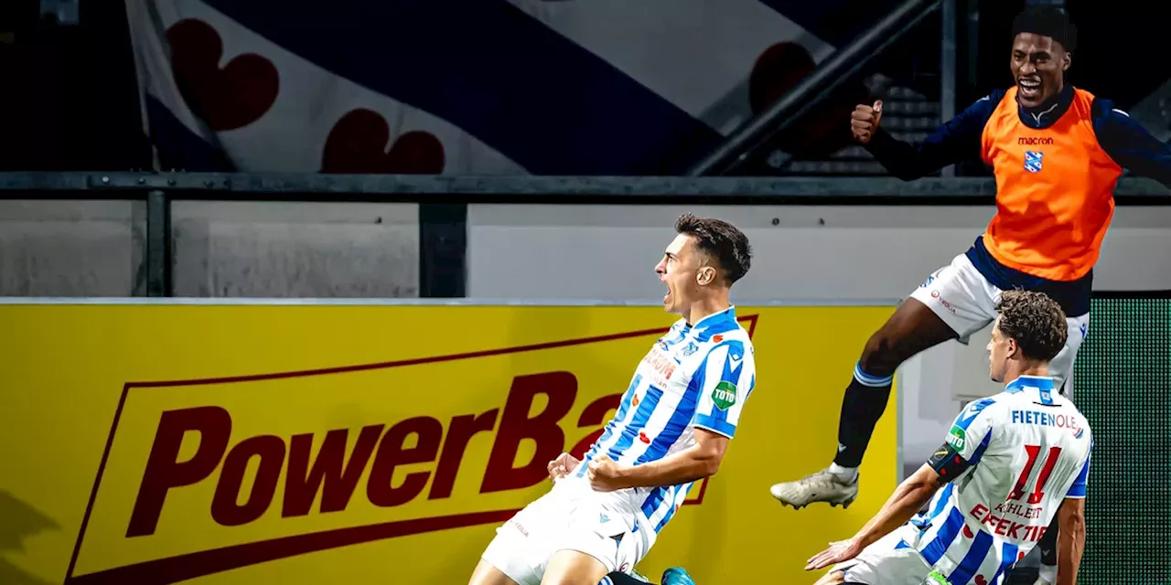 Van Persie heeft eerste overwinning als Heerenveen-trainer te pakken