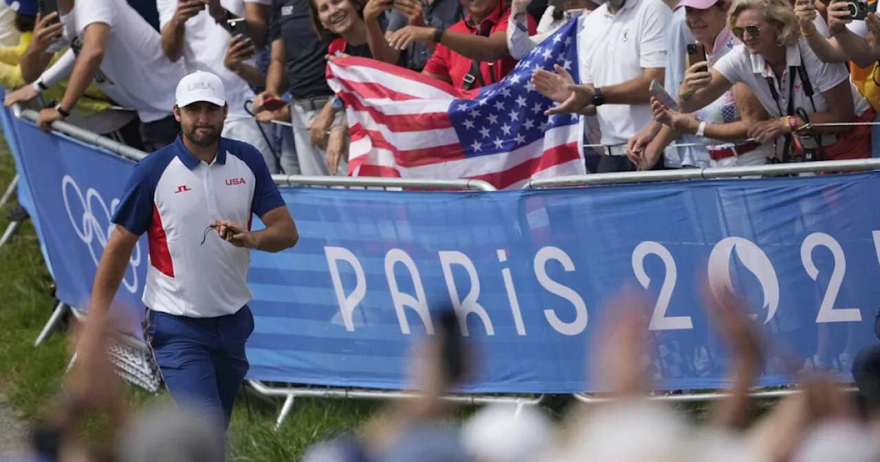 American golfer Scheffler keeps Olympic gold with the US after major comeback