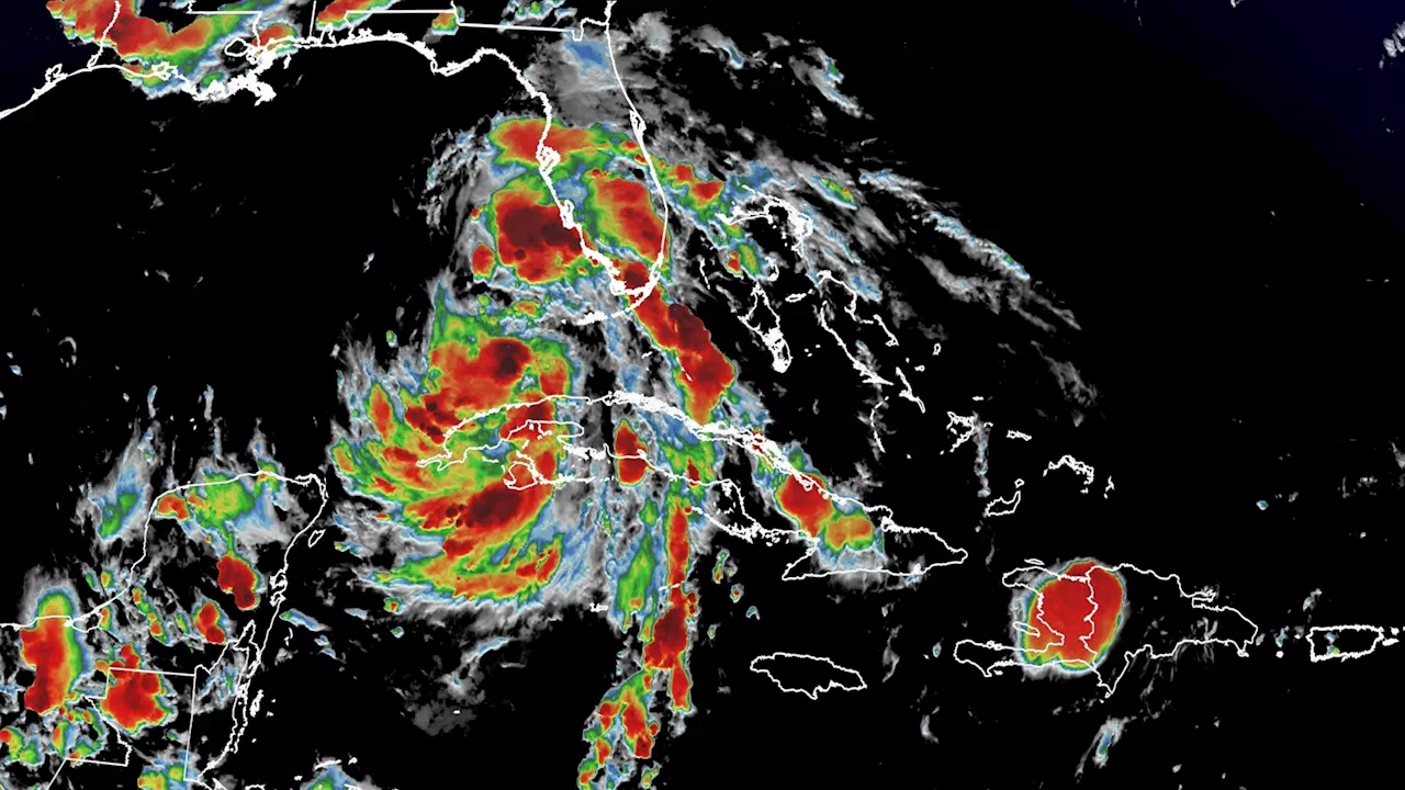 Warm Gulf waters could help slow-moving Tropical Storm Debby strengthen into Category 1 hurricane