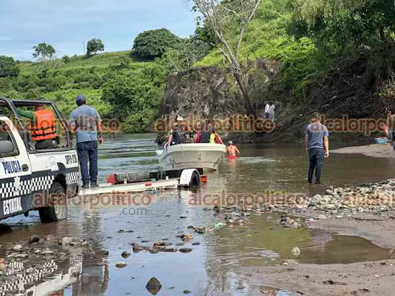 6 días después, continúa búsqueda de niño desaparecido en río Cotaxtla