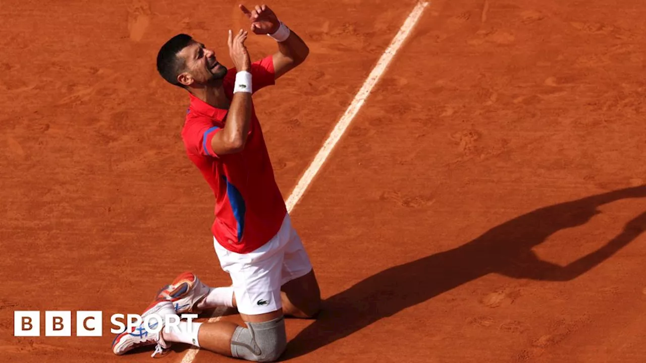 Olympic tennis: Novak Djokovic beats Carlos Alcaraz to win gold and seal 'Golden Slam'