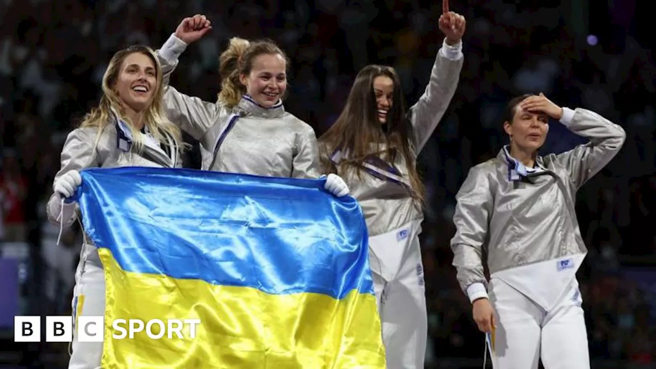 Paris Olympics fencing: Ukraine win first gold medal of 2024 Games