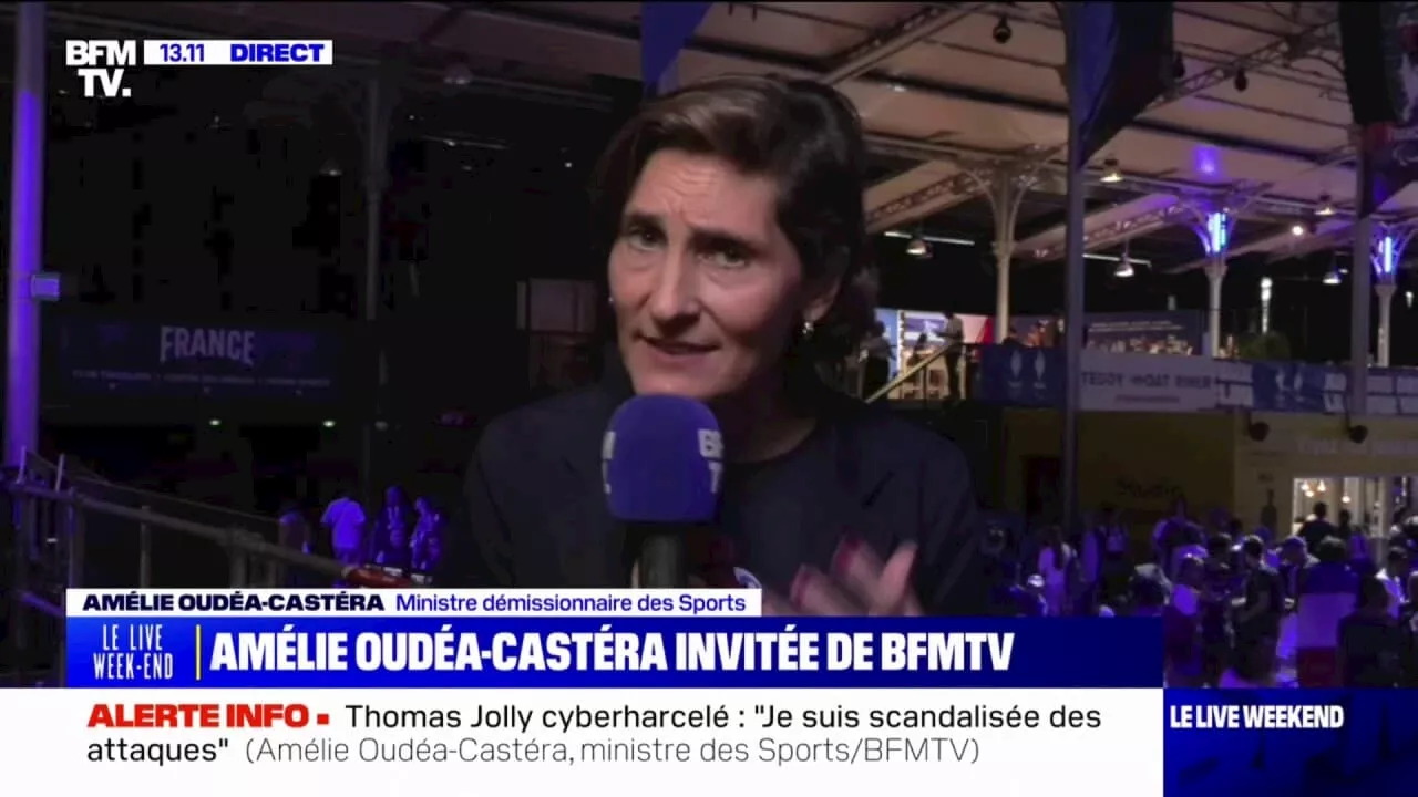 Thomas Jolly cyberharcelé: Amélie Oudéa-Castéra est 'scandalisée de ces attaques'