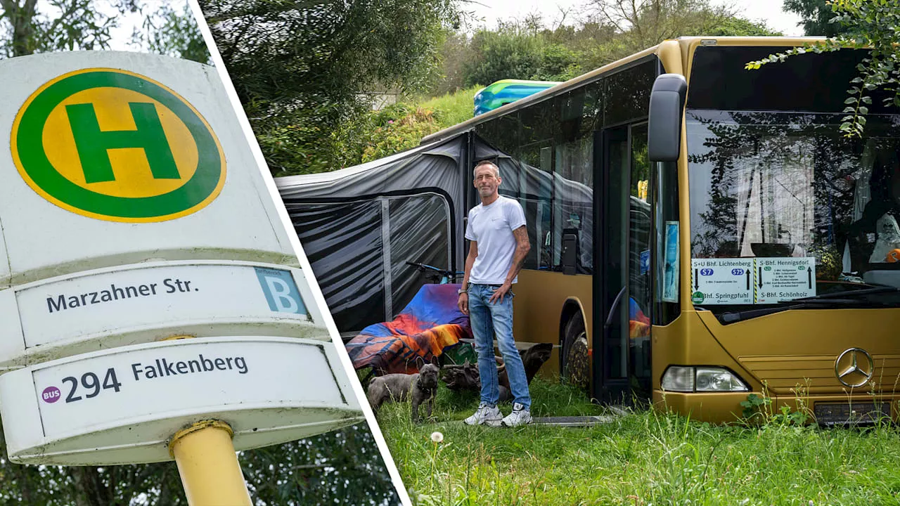 Leben im Bus: Anthony baute Auto an Ostsee zum Dauercamper aus