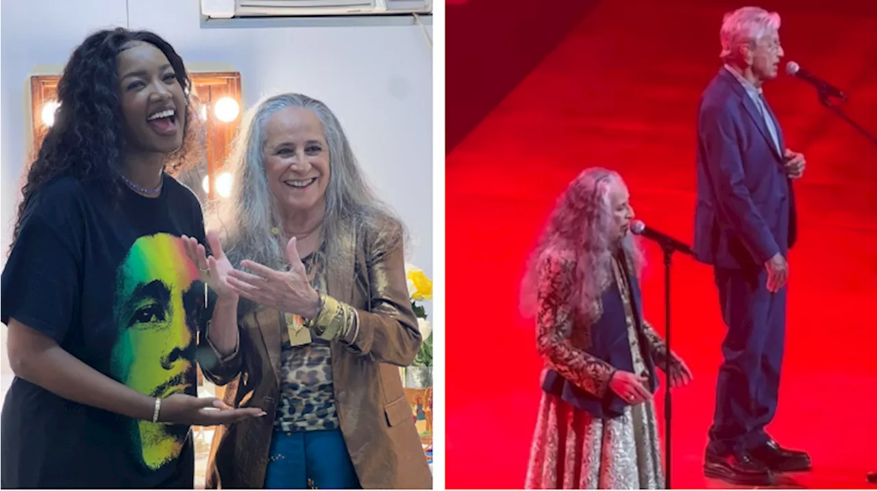 Iza se emociona com homenagem de Caetano Veloso e Maria Bethânia em nova turnê