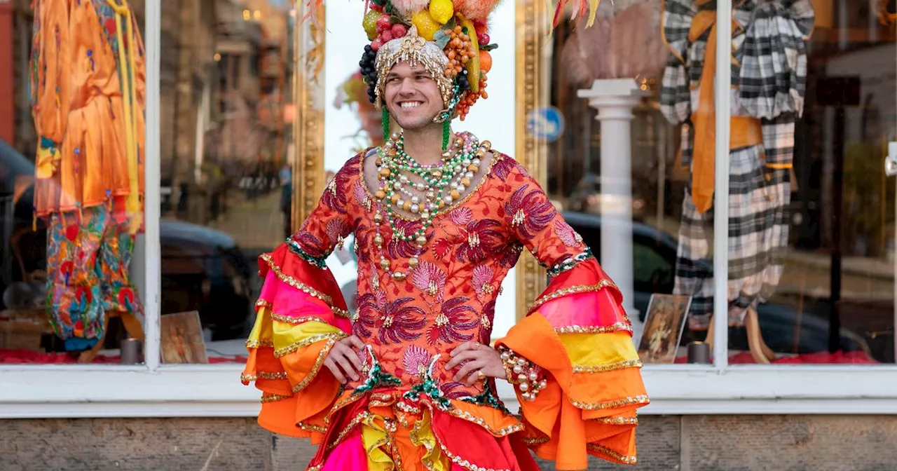 Drag queen Danny La Rue's glam costume on display at Edinburgh Fringe