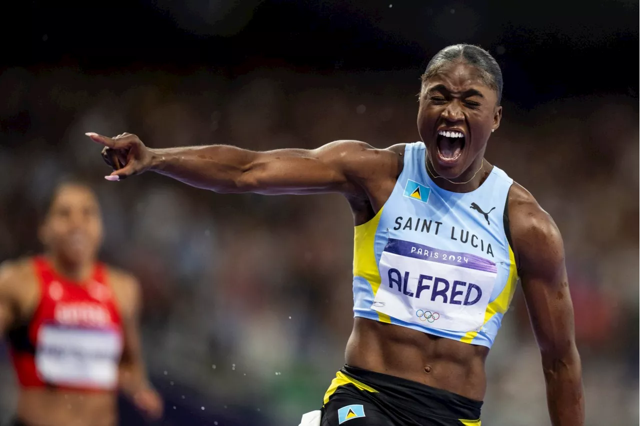 Julien Alfred’s historic sprint gold overshadowed by Fraser-Pryce debacle in Paris