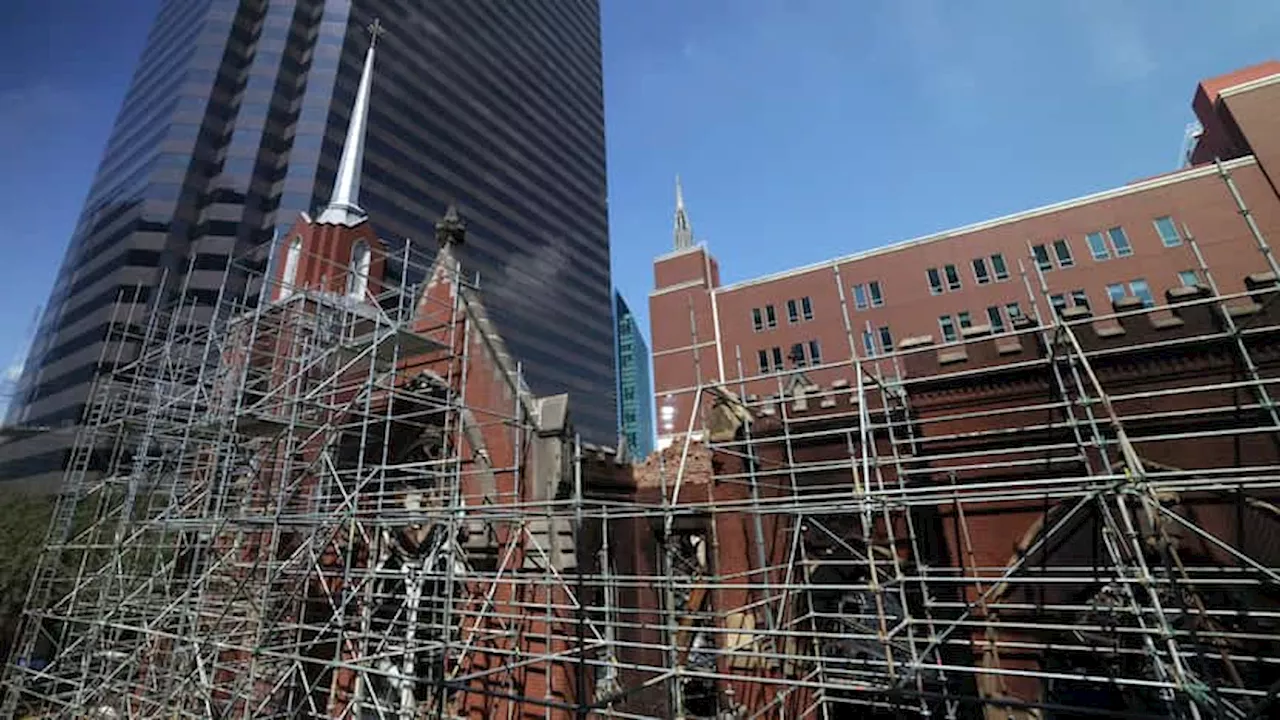 First Baptist Dallas holds 1st service in worship center since fire