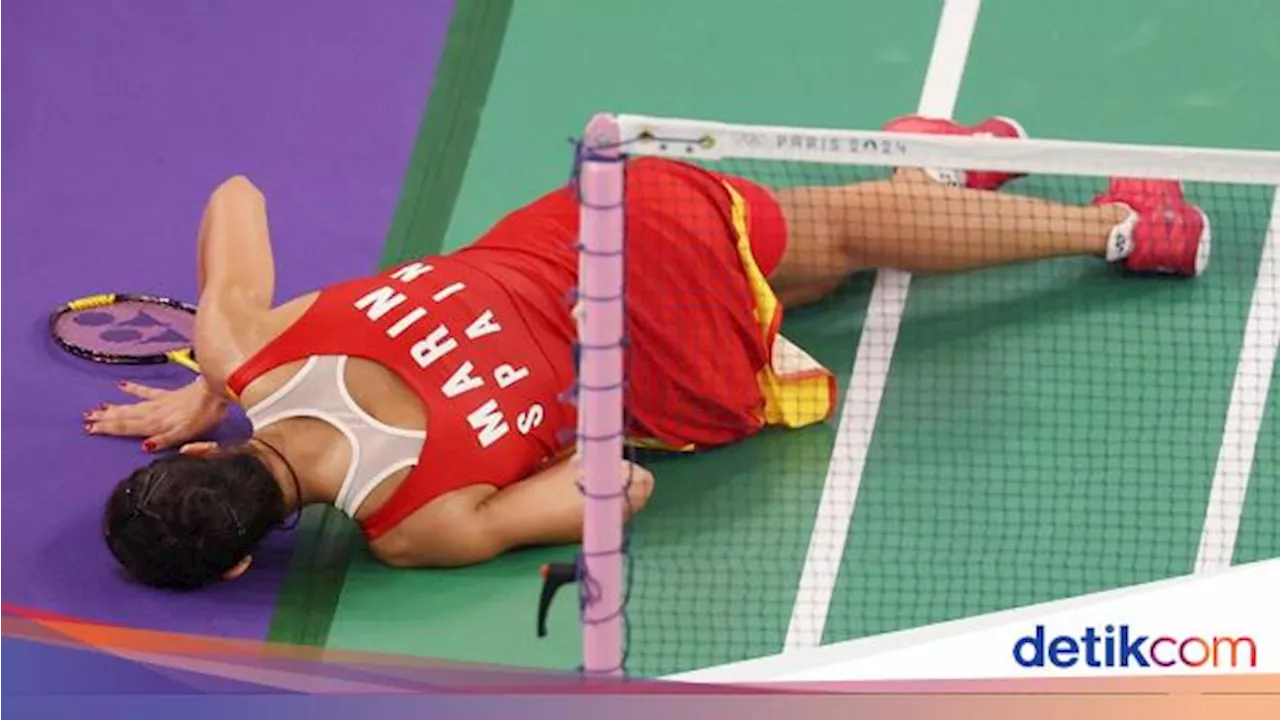 Detik-detik Carolina Marin Terkapar di Semifinal Olimpiade 2024