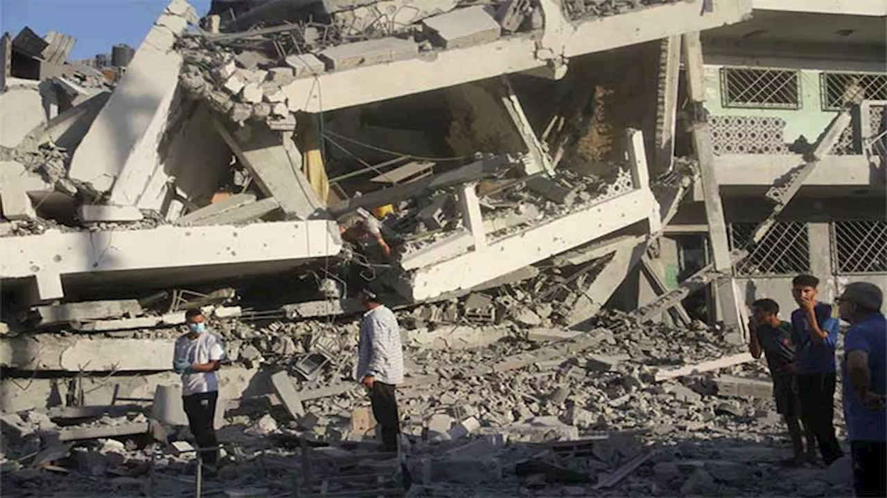 Israeli strikes kill 15 Palestinians in Gaza school, nine fighters in West Bank