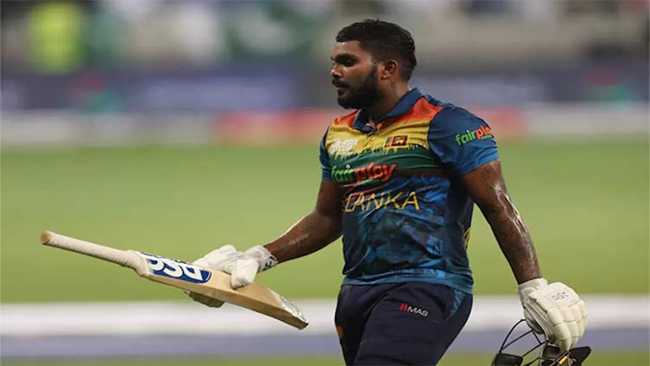 Sri Lanka's Hasaranga out of India series with hamstring injury