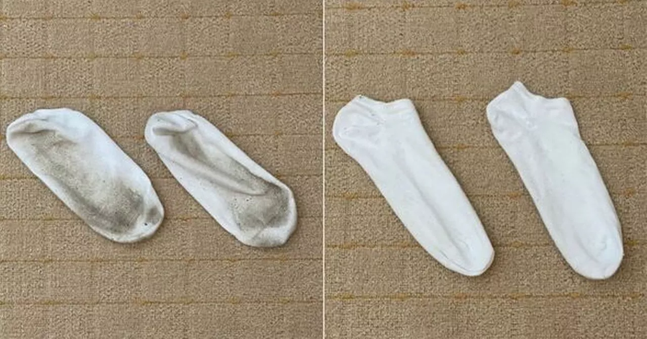 How I effortlessly removed tough stains from white socks using 1 natural item